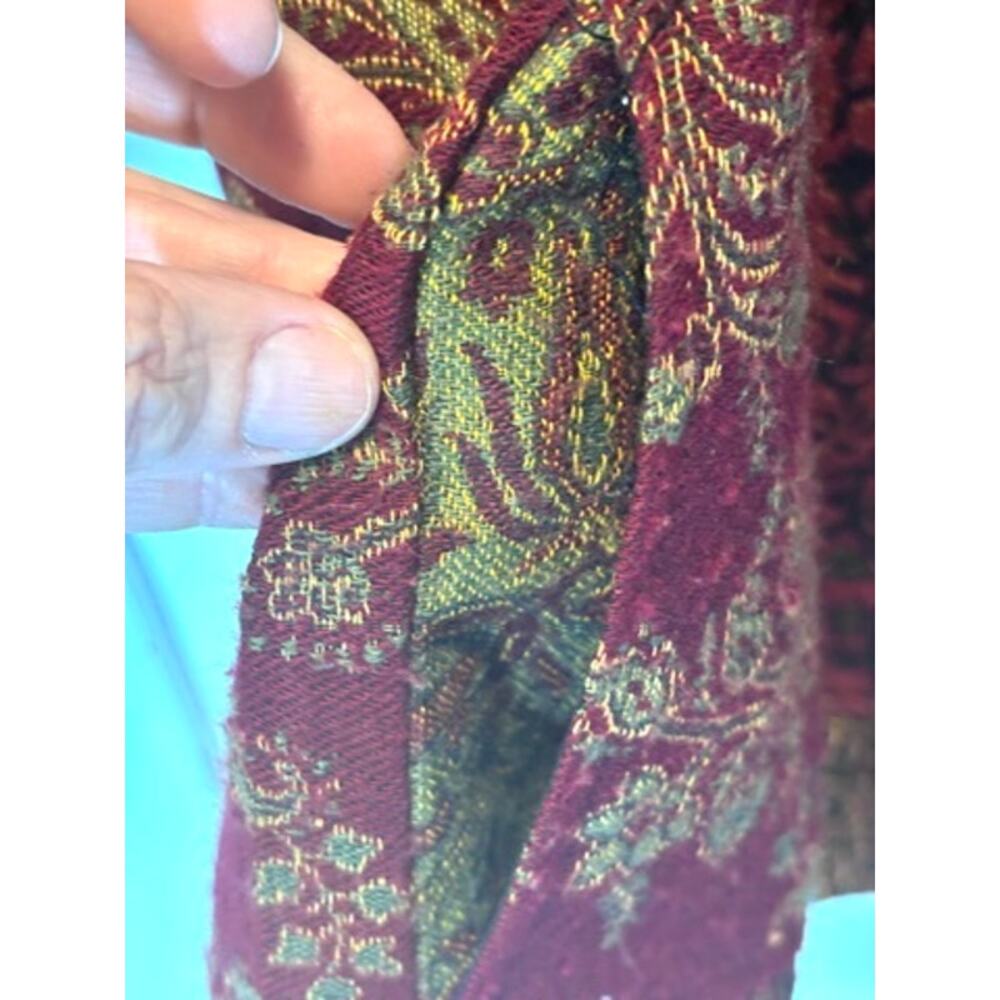 White Stag Women's Large (12-14) Vintage Floral Tapestry Knit Cardigan Jacket - Picture 5 of 6